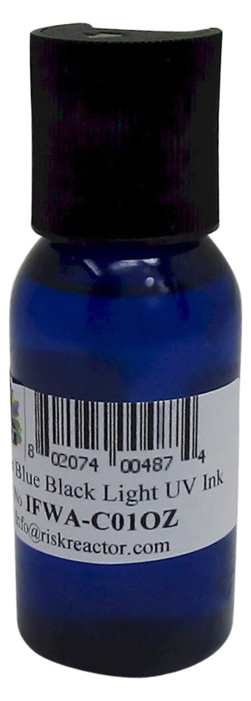 IFWA-C01OZ one ounce Cancun Clear Blue UV Hand Stamp Ink