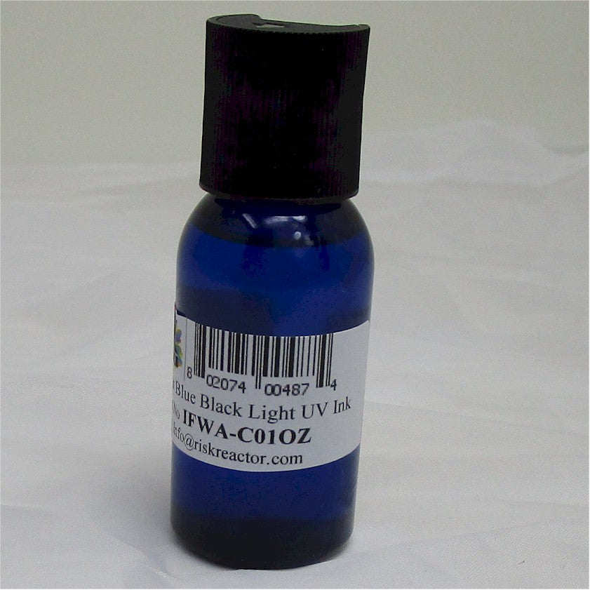 6PACK1OZC0 Six Pack of 1 oz Bottles Clear Blue UV Hand Stamping Inks