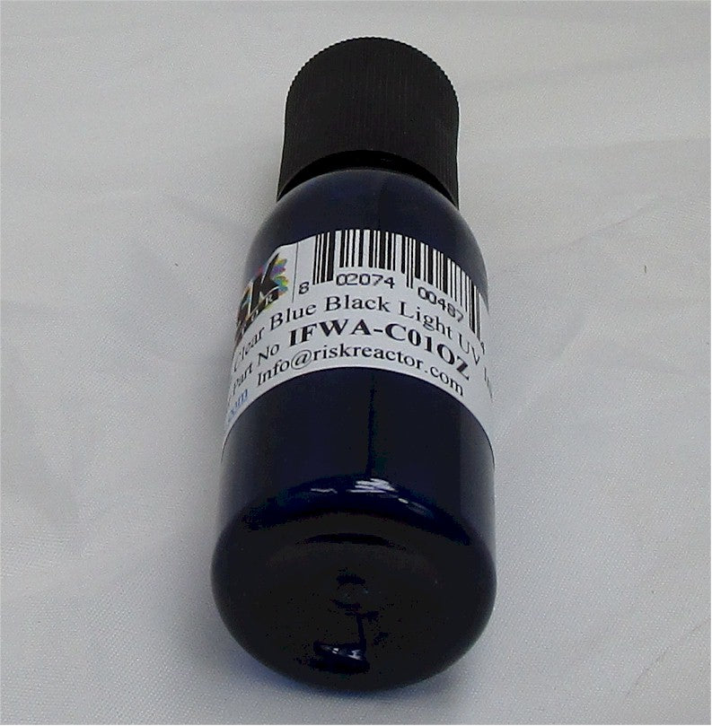 6PACK1OZC0 Six Pack of 1 oz Bottles Clear Blue UV Hand Stamping Inks