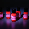 6PACK1OZC7 Six Pack of one ounce bottles Clear Black Light Invisible Red