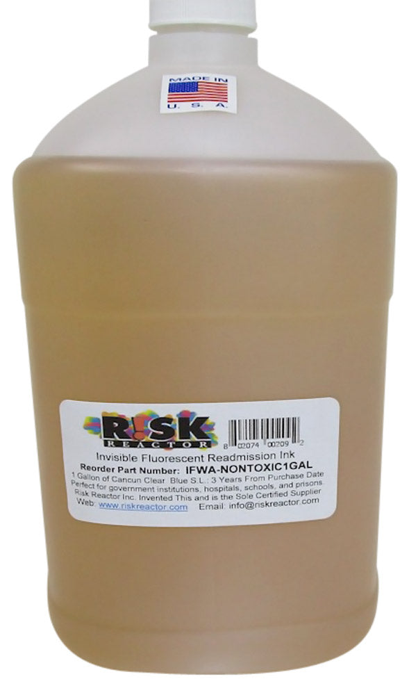 IFWA-C01GAL of Cancun Blue Readmission Clear Fluorescent Hand Stamping Inks