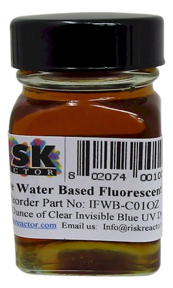 IFWB-C01OZ one ounce of Clear Blue Fluorescent Dye Concentrate