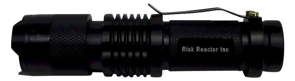 MINIZOOM-365 UV Flashlight with Adjustable Lens – Batteries Included