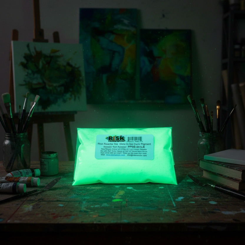 PPSB-061LB Invisible Yellow-Green Glow in the Dark Phosphorescent Pigment – 1 lb