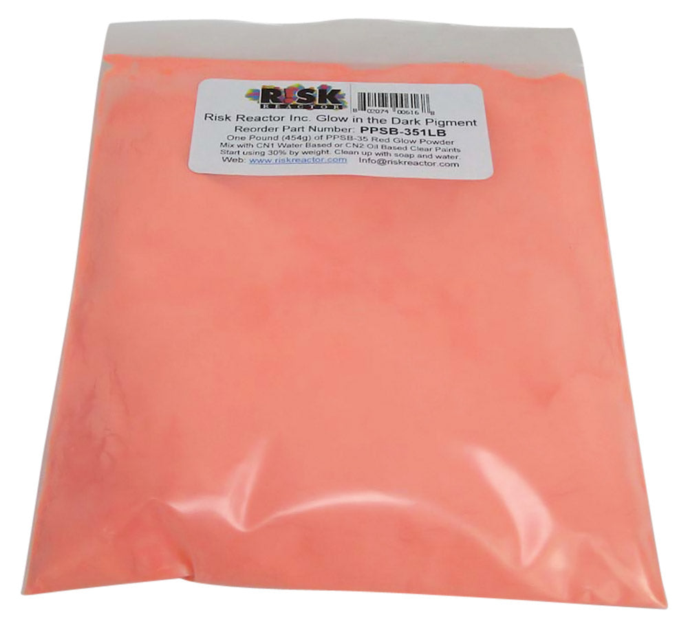 PPSB-351LB Fire Red Glow in the Dark Phosphorescent Pigment – 1 lb