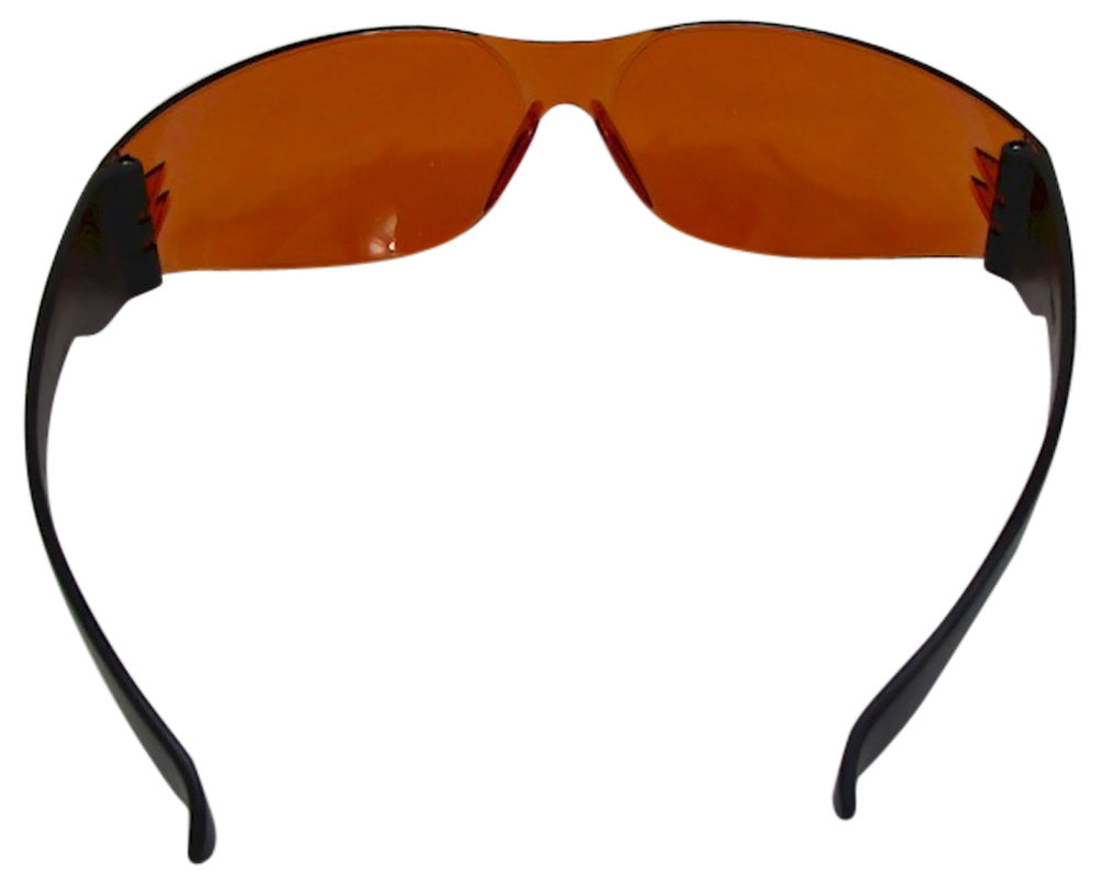 UVGLASS-00 UVA UVB and UVC Protective Orange Safety glasses