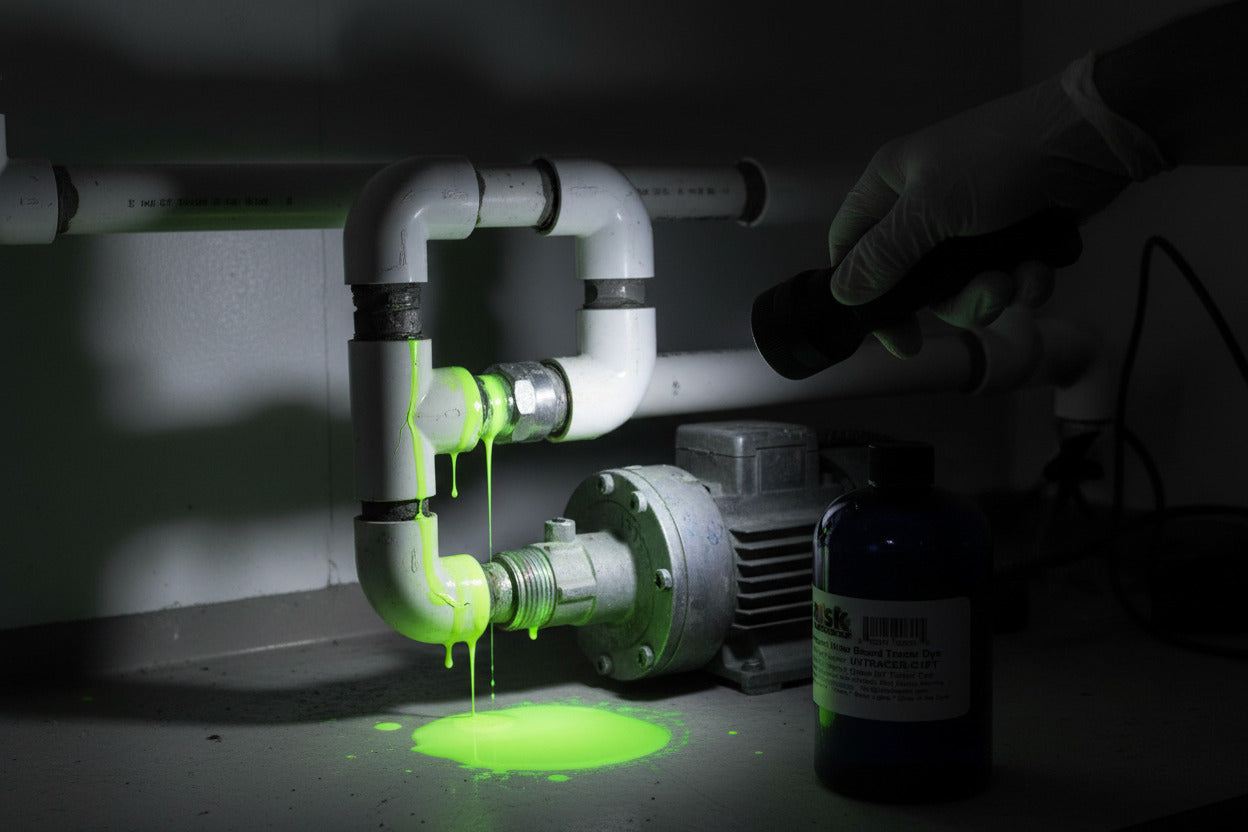UVTRACER-G1PT pint of UV Fluorescent Green Leak Dye Concentrate for Water Applications