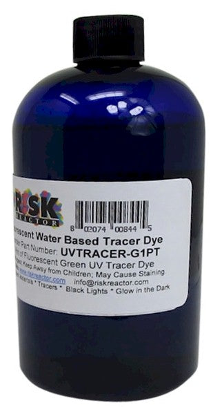 UVTRACER-G1PT pint of UV Fluorescent Green Leak Dye Concentrate for Water Applications