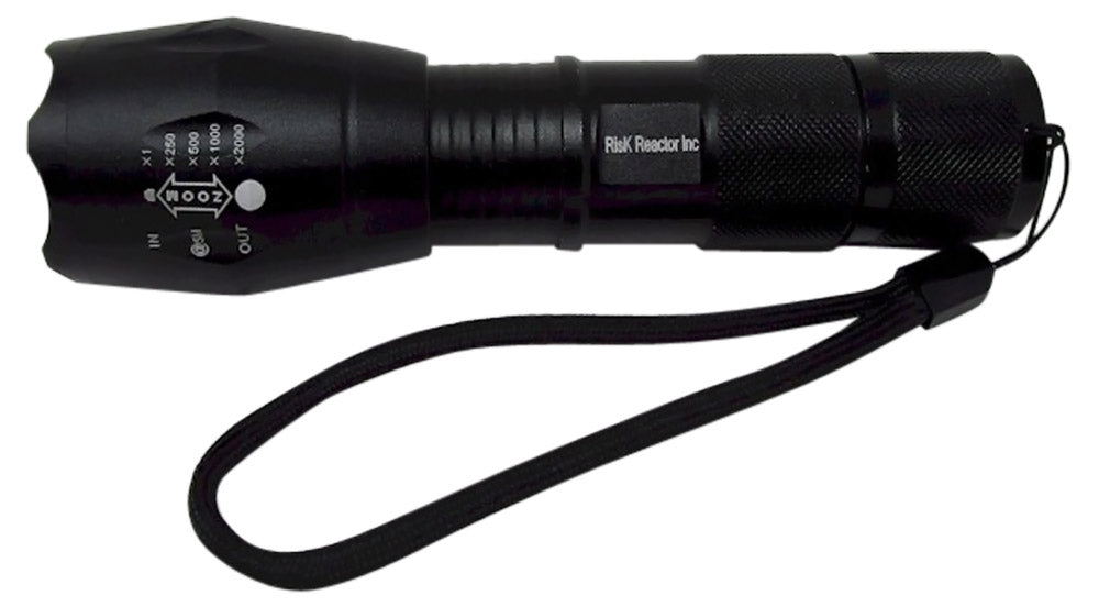 ZOOMTAC-365 Tactical Grade Zoom 365 nm UV Flash Light with Movable Lens
