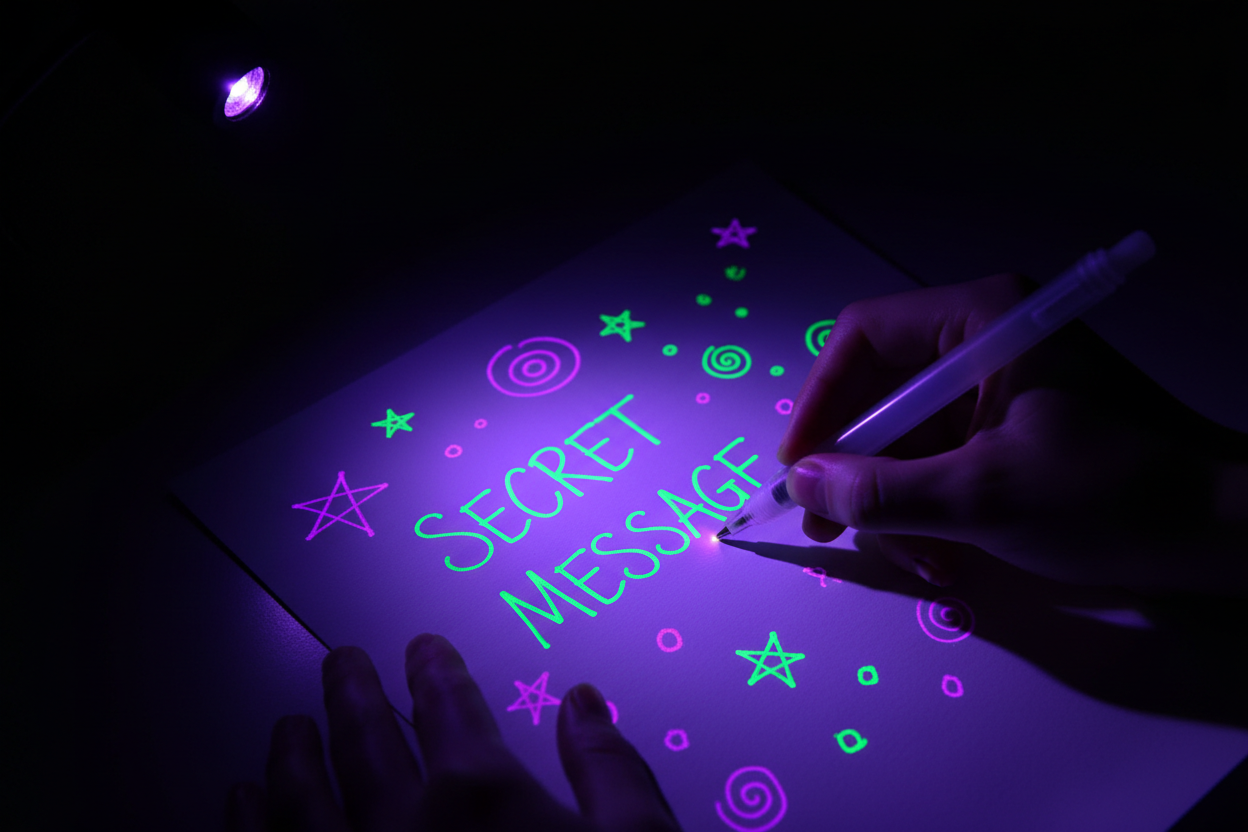 Invisible UV Pens in Use