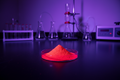 DFSB-C72G Two Grams of Clear Red Fluorescent UV Dye Test Size